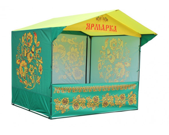 Торговая палатка с логотипом «Домик» 2,5 x 2 из трубы Ø 25 мм