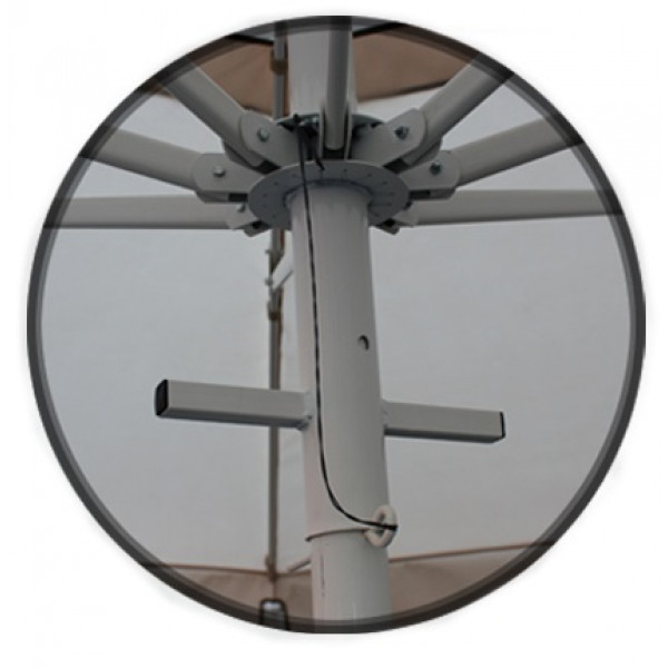 Зонт круглый 4 м стальной каркас, тент Oxf 600D