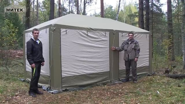 Шатер «Пикник» 6,0х3,0 хаки-беж